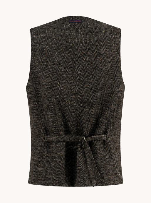 Weste "Waistcoat brushed herringbone"