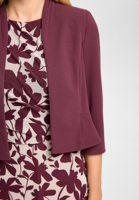 Taillierte Jacke aus Jersey Crêpe