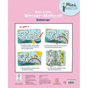 Malbuch "Mein erster Wasser-Malspaß - Einhörner"