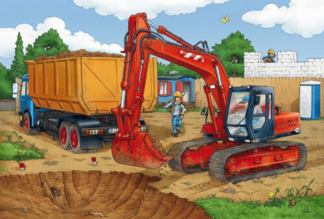 Puzzle "Auf der Baustelle", 3x24 Teile