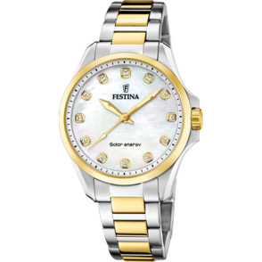 Festina Damen Solar Energy F20654/2 Roségold Edelstahl