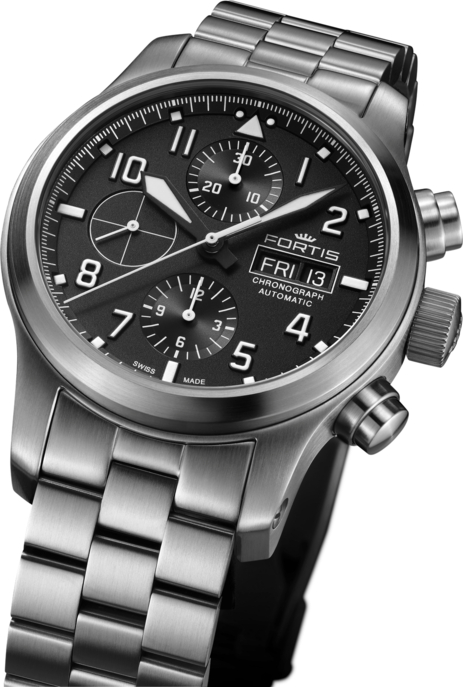 Aeromaster Steel Chronograph Metallband
