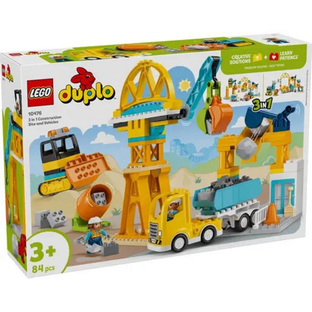 Duplo "Baustelle mit Baufahrzeugen", 10476