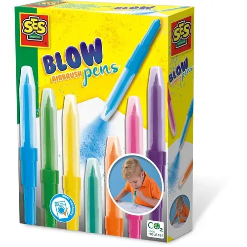 Blow airbrush pens