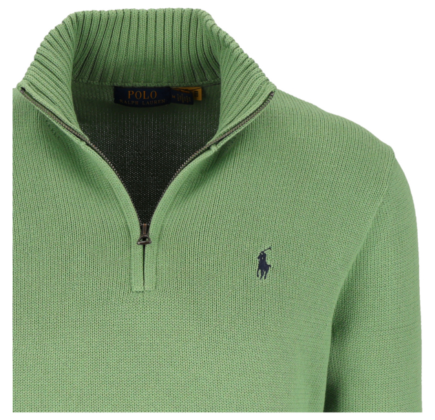 Baumwollpullover mit Reißverschluss