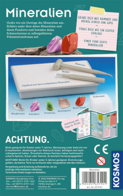 Ausgrabungs-Set "Mineralien"