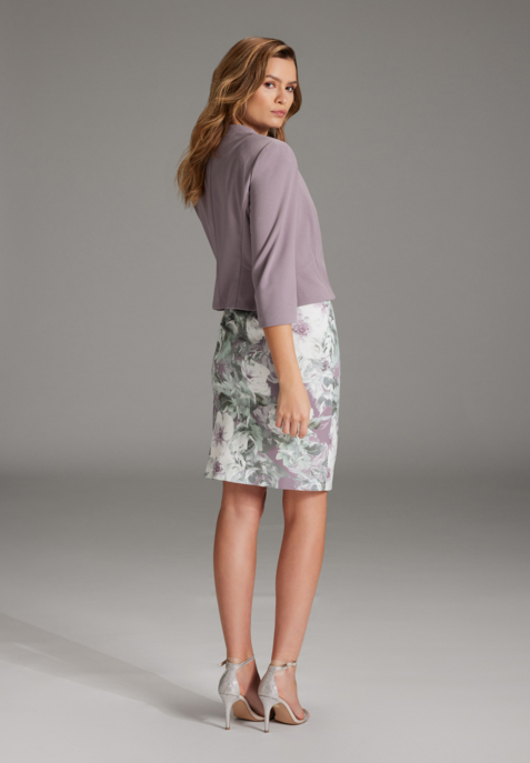 Taillierte Jacke aus Jersey Crêpe
