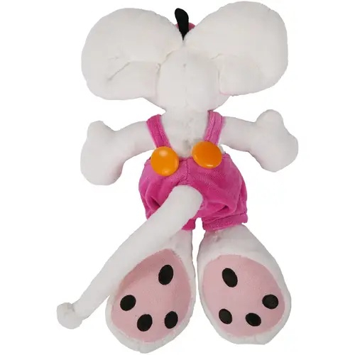 Plüschtier Diddl in rosa Latzhose 3