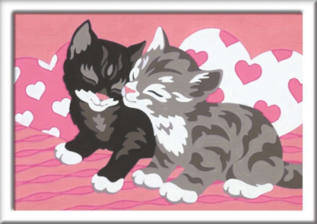 Malen nach Zahlen "Kuschelkatzen"