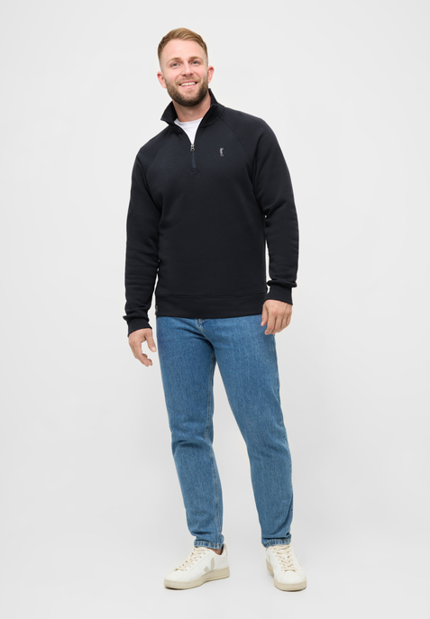 Halfzip Sweatshirt "Basic Kippes"