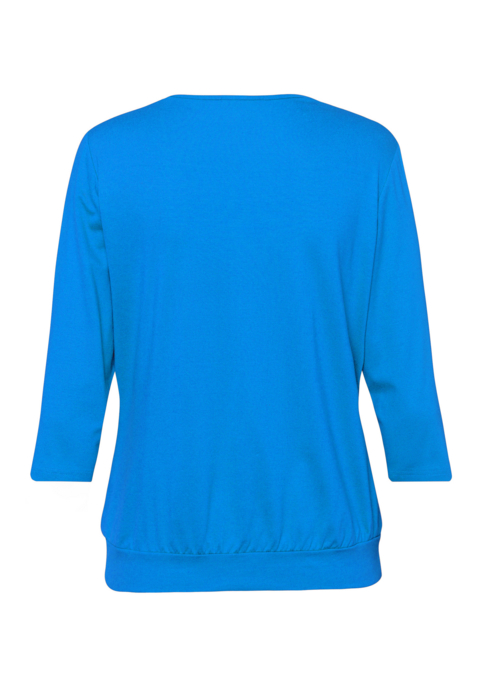Blusenshirt mit unterlegtem Vorderteil
