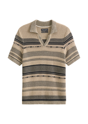 Kurzarm-Pullover "Modern faire isle"