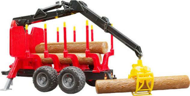 Landwirtschafts-Modell "Rückeanhänger mit Ladekran + Zubehör"