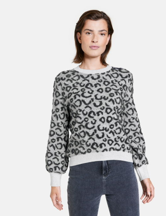 Pullover mit Leo-Dessin