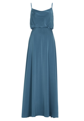 Satin-Maxikleid
