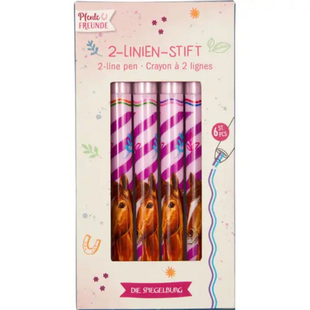 2-Linien-Stift - Pferdefreunde