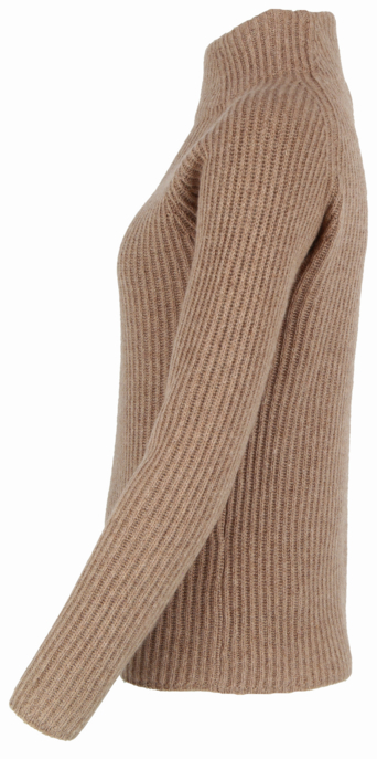 Kaschmir Stehbund-Pullover