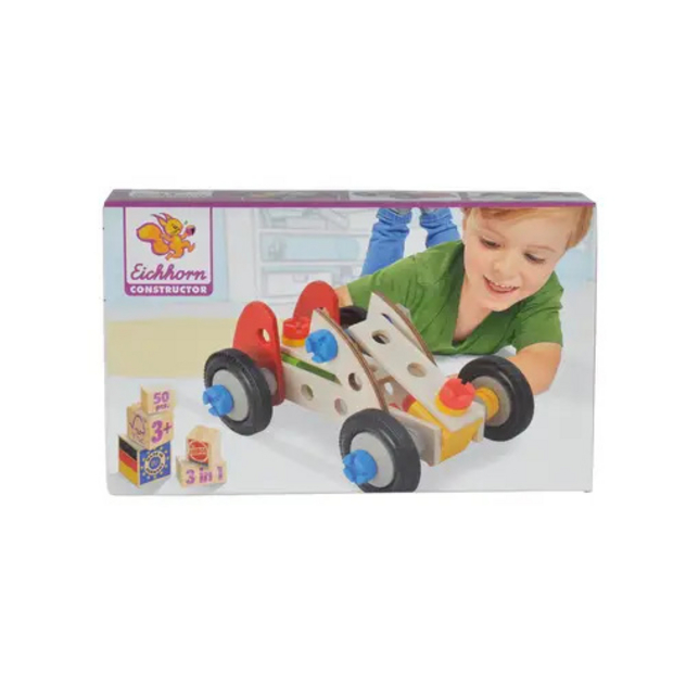 Holz-Konstruktionsset "Rennauto"
