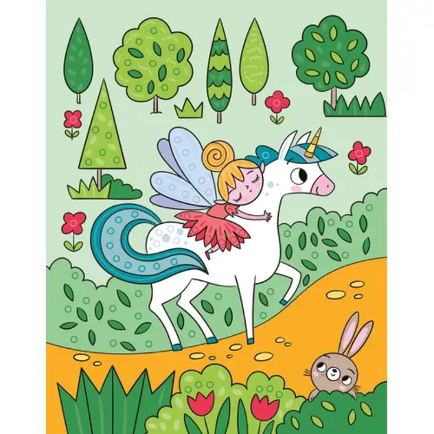 Diamant-Sticker: Einhörner