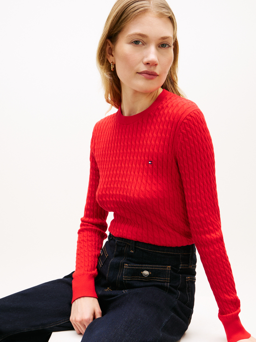 Zopfstrickpullover