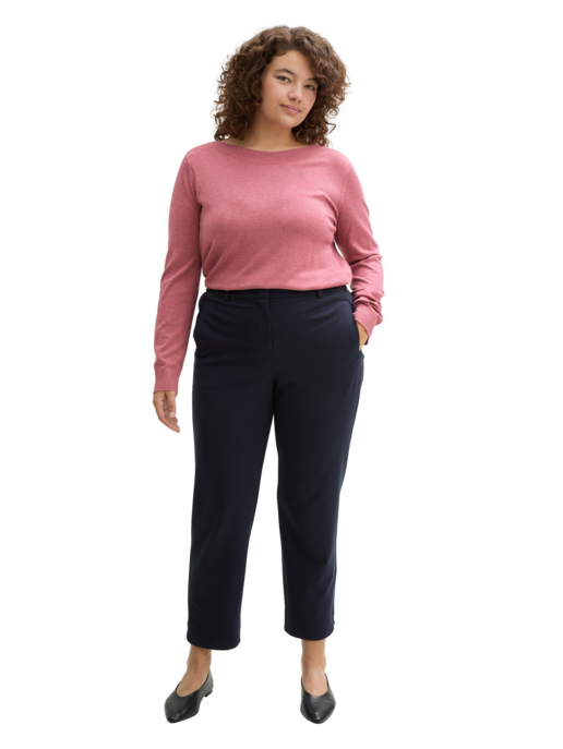 knit boatneck pullover