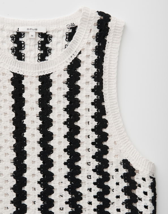 Trägertop in Crochet Optik Slim Fit