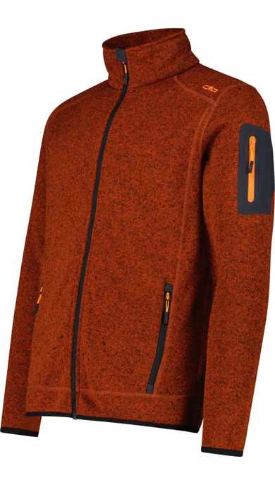 Schwere Fleecejacke Knit-Tech Meliert
