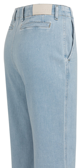Chino-Jeans mit geradem Bein und Paspeltaschen