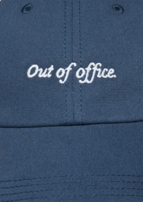 Cap "Out of office."