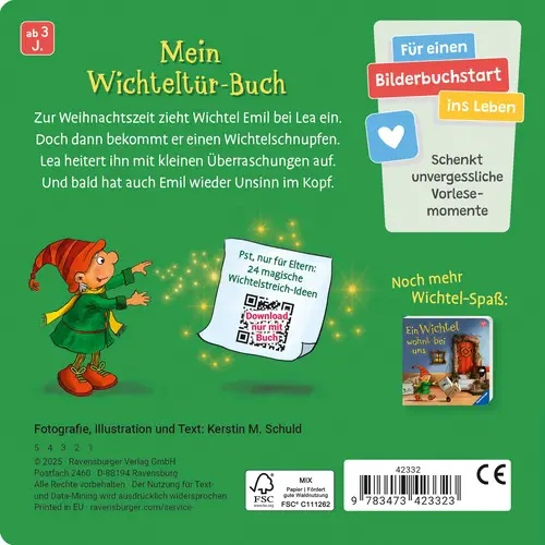 Wichteltür-Buch "Hurra, der Wichtel ist da!"