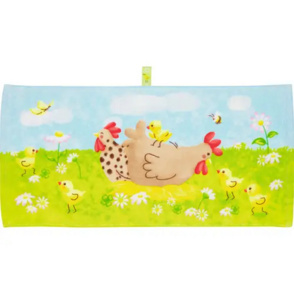 Zauberhandtuch Hühner - Fröhliche Ostern
