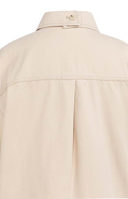 Denimjacke mit kurzen Ärmeln und aufgesetzten Taschen