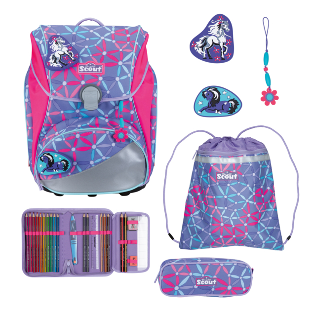Schulranzen-Set "Neo DIN Pony Love"