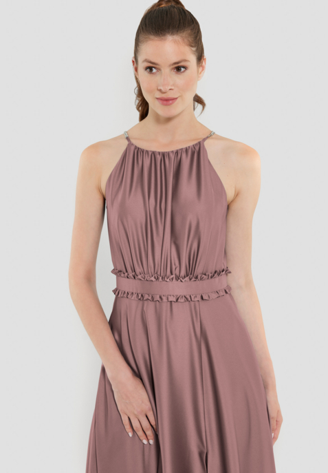 Abendkleid aus nachhaltigem Satin