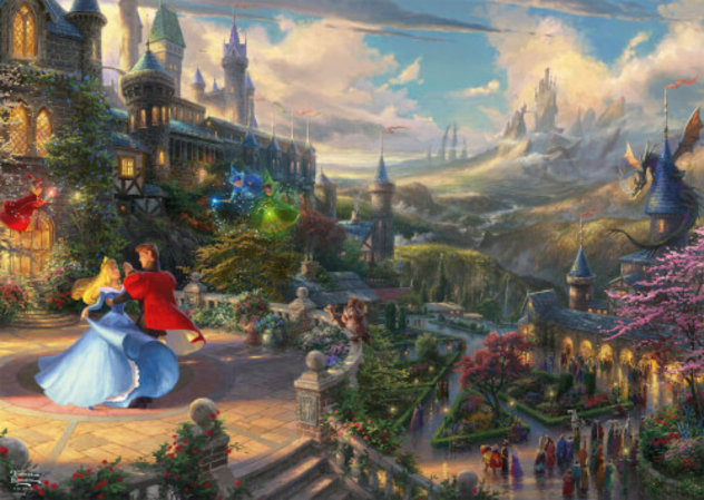 Puzzle "Thomas Kinkade: Sleeping Beauty Dancing in the Enchanted Light"