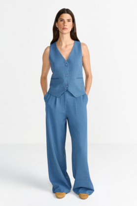 Weste "Blue Melange"