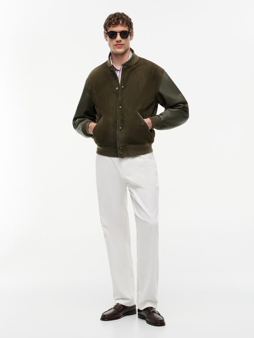 Blouson "Suede Varsity"