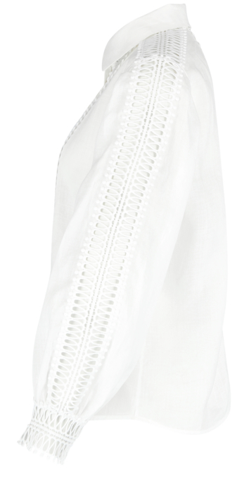 Hemdbluse mit Lochmusterdetails