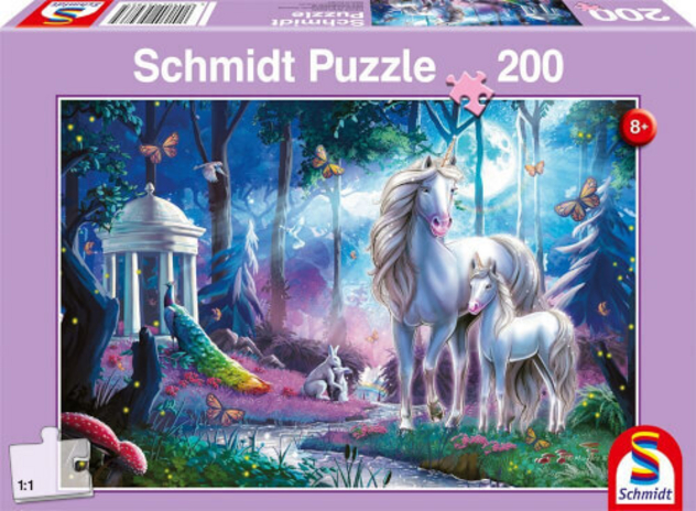 Puzzle "Einhornstute mit Fohlen", 200 Teile