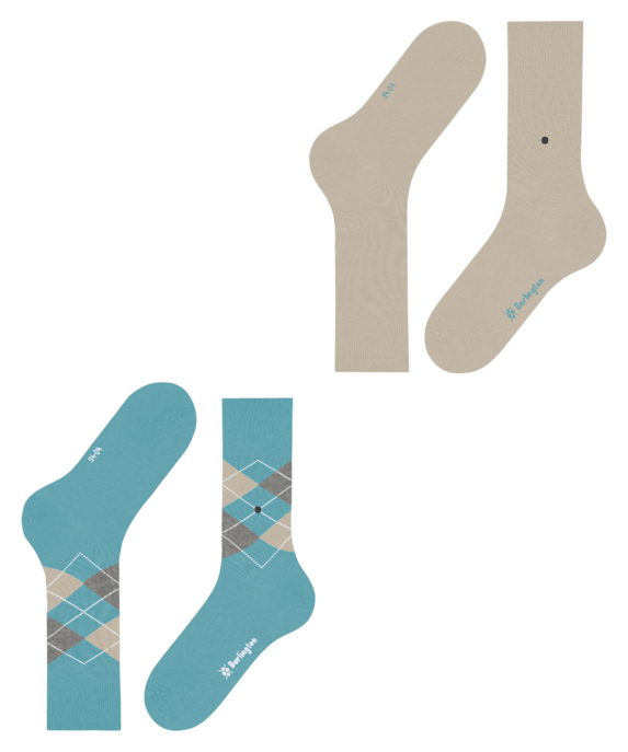 Socken "Everyday Argyle", 2er-Pack