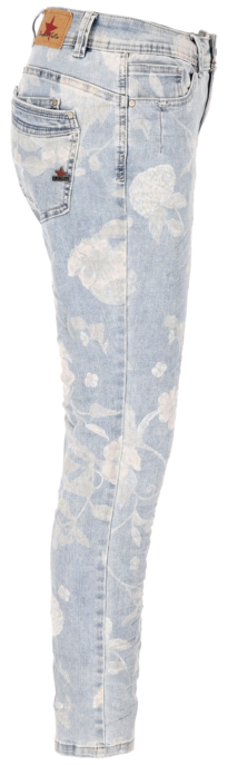 Jeans "Malibu-Zip high cropped stretch denim"