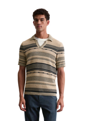 Kurzarm-Pullover "Modern faire isle"