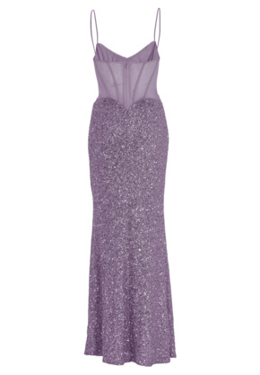 Slipdress mit transparenter Rückenpartie