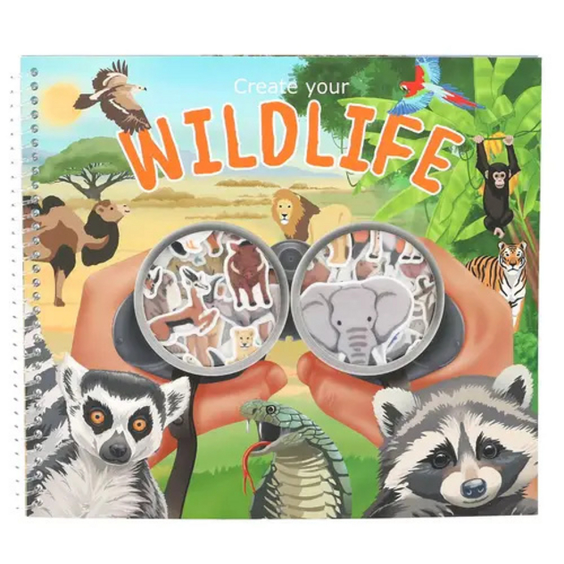 Flock-Stickerheft "Create your Wild Life"