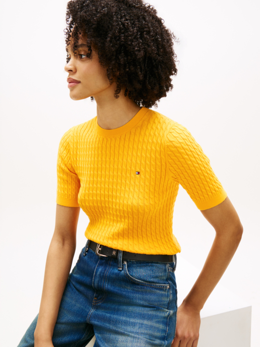 Zopfstrickpullover