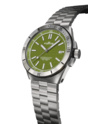 Uhr "MARINEMASTER M-40 WOODPECKER GREEN AUF BLOCK BRACELET"