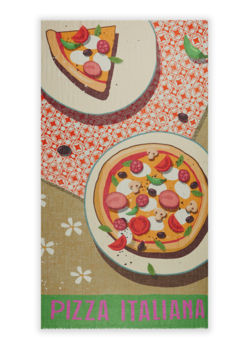 Schal "Pizza"