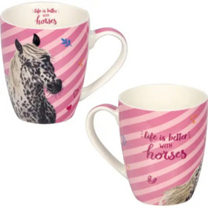 Porzellan-Tasse - Pferdefreunde