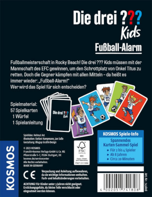 Kartenspiel "Die drei??? Kids - Fußballalarm"
