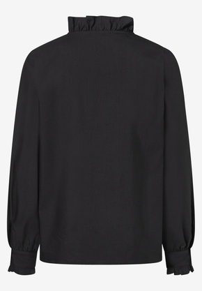 Bluse mit Rüschenkragen